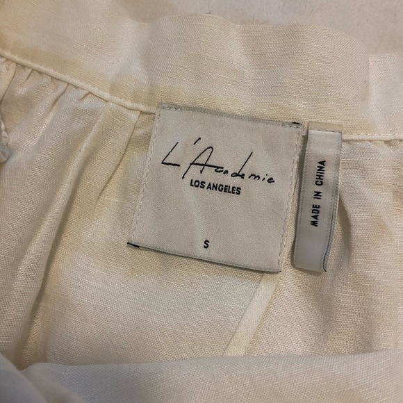 Linen / Cotton strapless top - Picture 3 of 3